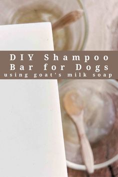 diy shampoo bar for dogs using goat's milk soap