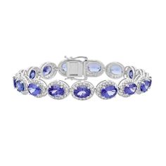 Tanzanite Bracelet, Tanzanite Jewelry, White Gold Bracelet, Tanzanite Gemstone, Bracelet Style, Ring Style, Lovely Jewellery, Blue Gemstones, White Gold Ring