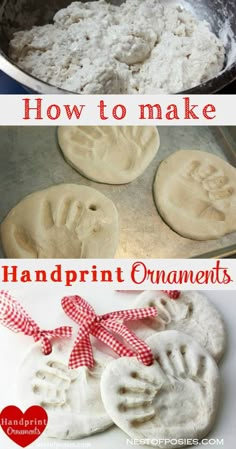 how to make handprint ornaments out of dough