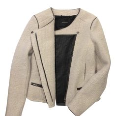 Gorgeous And In Excellent Condition. Doesn't Fit Me Anymore Very Well Cared For - From A Pet-Free, Smoke-Free Home. Scotch & Soda, Very Well, Moto Jacket, Black Cream, Scotch, Jackets & Coats, Jackets For Women, Pet, Cream