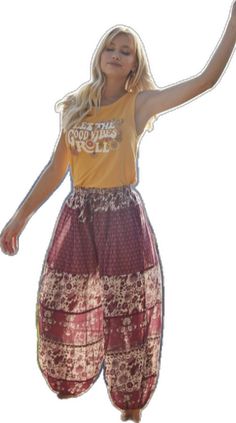 Bohemian Fashion, Burgundy Color, Printed Pants, Fun Prints, Fashion Lover, Bohemian Style, Drawstring Waist, Harem Pants, Wardrobe