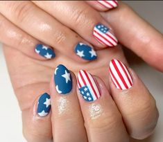 America Nails 4th Of July, Americana Nails, Independence Day Nails, Moms Nails, 4th Nails, Nails Gorgeous, Luv Nails, Meta Ads