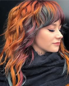 Hair Color Placement, Color Block Hair, Creative Hair Color, Funky Hairstyles, Hair 2024, Fun Hair, Edgy Hair, Haircut And Color, Hair Crush