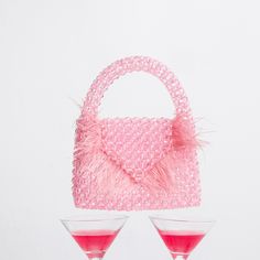 ✮ The Cicci Pink Crystal Bead Bag combines pink feathers and crystal beads to create an elegant accessory that brings joy and sophistication 💖 ✮ The name "Cicci" reflects the bag's charming and delightful design. ✮ Perfect for evening events and weddings, this bag can be used as a stylish handbag or a beaded clutch. ✮ With its pink tones and crystal details, it adds a touch of elegance to any outfit and makes a thoughtful gift for your loved ones 🌸 Material  💖  ✮ High-quality crystal beads, f Crystal Bead Bag, Pearl Beaded Bag, Elegant Handbag, Bead Bag, Bag Elegant, Beaded Bag, Brings Joy, Pink Feathers, Luxury Bag