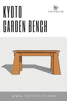 Enjoy a moment of reflection in your garden with our handcrafted Kyoto garden bench. Based on the design of our popular Kyoto side table, this select cypress bench provides a serene and sturdy vantage point for a quiet hour in the garden. And our money-back guarantee means you can buy with confidence. Japanese Garden Bench, Japanese Bench, Shrubs Landscaping, Outdoor Woodworking Plans, Outdoor Bench Seating, Kyoto Garden, Japanese Garden Ideas, Zen Garden Design, Teak Bench