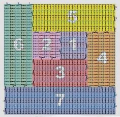 a cross stitch pattern with numbers on it