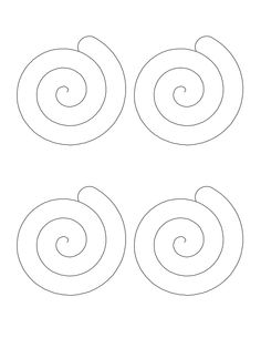 four spirals are shown in black and white