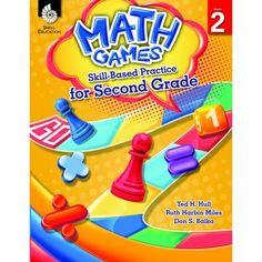 the book cover for math games skill based practice for first grade, with an image of a