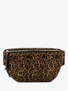 Leopard Black Leather Fanny Pack for Women - LaBanane Leopard Black | PAUL MARIUS Paul Marius, Leopard Black, Leather Fanny Pack, Fanny Pack, Porter, Black Leather, Sneakers, Leather, Black