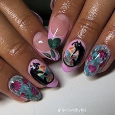 Self Nail, Modern Nails, Painted Nail Art, Unique Acrylic Nails, Instagram Nails, Hair Skin Nails