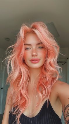 Get inspired by 25 ombre hair color trends for short hair that are trending this year. These styles are perfect for adding depth and character to your short hair, giving it a unique flair. Save this pin for later and click to discover more stunning hairstyles and get inspired. Colored Hair Pale Skin, Orange To Pink Hair, Fun Fall Hair Color Ideas, Sherbet Hair Color, Colored Hair Blonde, Coral Hair Color, Wise Wizard, Pink And Orange Hair