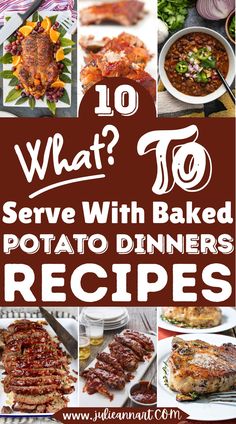 what to serve with baked potato dinner recipes