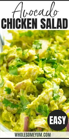 Avocado Chicken Salad Recipe Keto Avocado Chicken Salad, Chicken And Avacacado Salad, Chicken Avacacado Salad Recipes, Chicken Avacacado Recipes, Liver Foods, Avocado Chicken Recipes, Recipe With Avocado, Whole30 Chicken Salad