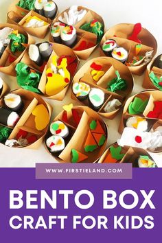 the bento box craft for kids is an easy and fun activity