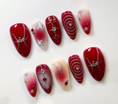 Get into the holiday spirit with these festive nail designs! From playful candy cane stripes to elegant snowflakes, there's a design for every mood. Are you feeling naughty or nice this Christmas? #ChristmasNails #HolidayNails #NaughtyOrNice #FestiveFingers #NailArt #WinterWonderland #MerryManicure #DeckTheNails #JingleAllTheWay #NailGoals Christmas Nail Designs Easy, Winter Nail Art Designs, Christmas Nails Diy, Christmas Nail Art Easy, Santa Nails, Holiday Nail Designs, Winter Nails Acrylic, Cute Christmas Nails, Christmas Nails Easy