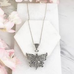 Butterfly Filigree Jewelry As A Gift, Butterfly Filigree Jewelry Gift, Butterfly-shaped Filigree Jewelry Gift, Butterfly Shaped Filigree Jewelry Gift, Silver Butterfly, Monarch Butterfly, Butterfly Pendant, Jewelry Gift Box, Solid 925 Sterling Silver