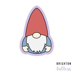 an image of a cartoon gnome with the words brighton cutters on it's side