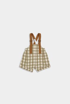 Beige Gingham Romper Beige Gingham, Gingham Romper, Long Overalls, Timor Leste, Smash Cake, Size 4t, Equatorial Guinea, Brunei, Caribbean Netherlands