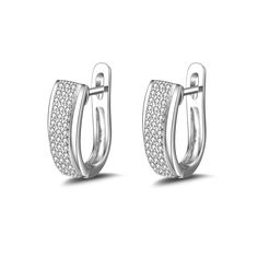 These Crystal Huggie Earrings in 18k White Gold are a beautiful and elegant pair of earrings that combine timeless design with high-quality materials. The earrings feature a classic huggie style design, with a row of sparkling crystals set in 18k white gold. The crystals used in the design are carefully cut and polished to create a dazzling effect, catching the light beautifully and creating a radiant sparkle. The 18k white gold used in the design is durable and long-lasting, while also giving t Flat Wedges, Crystal Set, Huggie Earrings, Sparkling Crystal, White Rose Gold, Silver Rose Gold, Silver Roses, Huggies Earrings, Gold Material