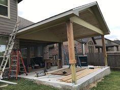 the back porch is being built and ready to be installed