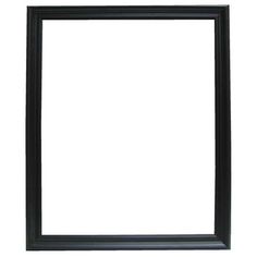 an empty black frame on a white background