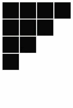 a white background with black squares in the shape of rectangles on top of each other