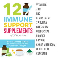 12 Immune Support Supplements Gut Problems, Medium Recipe, Anthony William, Chaga Mushroom, Medical Medium, Lemon Balm, Immune Support, Health Articles, Doctor Medical