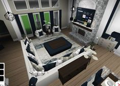 Blocksburg Living Room Ideas, Diy House Plans, Building House Plans Designs, Bloxburg Ideas, Bloxburg Decals, Home Design Plans, Plan Design, House Layouts, Modern House Design