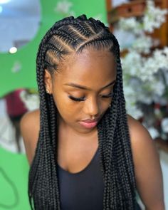 Trenzas Soriany on Instagram Black Hair Afro, Scalp Braids, Cute Braided Hairstyles, Braided Cornrow Hairstyles, Peinados Recogidos, African Braids, Boho Braids