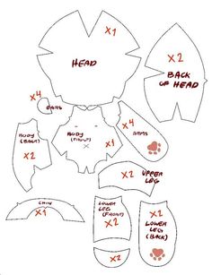 the instructions to make a paper doll head