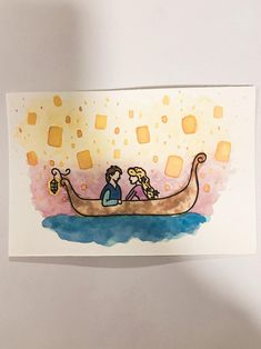 two people in a boat on the water