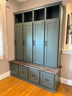 The Jim Hall Tree Mudroom Organization Entryway Coat - Etsy Ireland Built In Mudroom Lockers, Entryway Lockers, Entryway Mudroom Ideas, Entry Way Lockers, Mudd Room, Newport House, Built In Lockers, Mudroom Cabinets, Entryway Hall Tree