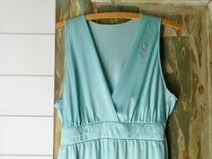 Vintage Nightgown-Vintage lingerie-Baby Blue-Nightie-JC Penny-blue -sheer sleepwear-long nightgown-f Nightgown Vintage, Long Nightgown, Lingerie Vintage, Baby Blue Color, Vintage Nightgown, Blue Sheers, Baby Blue Colour, Women's Nightgowns, Designer Scarves