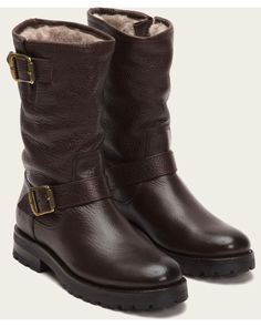 High Quality Boots, Engineer Boots, Narrow Shoes, Shearling Boots, Stylish Boots, Frye Boots, Casual Chic Style, Frye Shoes, Lug Sole