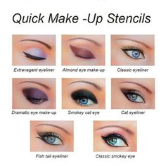 Lazy Multifunctional Auxiliary Card Eyebrow Stencil Makeup Accessories Quick Eyeliner, Winged Eyeliner Stencil, Makeup Template, Eyeliner For Almond Eyes, Quick Eye Makeup, Eye Makeup Stencil, Classic Eyeliner, Makeup Stencils, Eyeliner Stencil