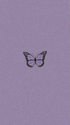 a purple background with a black and white butterfly