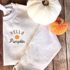 Pumpkin Sweatshirt, Tokyo Street Fashion, Pumpkin Sweatshirts, Hello Pumpkin, Pumpkin Colors, Halloween Sweater, Grey Crewneck, Happy Fall Y'all, Fall Sweatshirt