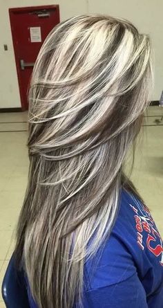 Color Gray Hair, Hair Highlights And Lowlights, Gray Hair Cuts, Grey Hair Styles For Women, Hair Gray, Gray Hair Highlights