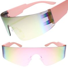 These Fun Futuristic Sunglasses Feature A Sleek, Space-Age Design. These Sleek And Stylish Shades Are Designed To Make A Statement At Any Costume Party Or Event. These Are Perfect For Cosplay, Role Playing, Comic Con, Halloween, Or Themed Parties Such As: Star Trek, X-Men, Anime, Star Wars, Alien, Robot, Punk Rock. Or Just For Fun. These Are Also Great Gift For Any Anime Or Cosplay Fan. What Really Sets These Sunglasses Apart Is Their Unique, Futuristic Design And Otherworldly Look That's Sure T Cyberpunk Visor, Cyberpunk Hacker, Holographic Glasses, Translucent Sunglasses, Alien Robot, Oversized Black Sunglasses, Holographic Accessories, Wrap Around Sunglasses, Futuristic Sunglasses