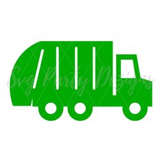 a green truck silhouette on a white background