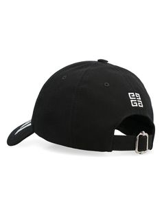 Looking to add a touch of cool to your outfit? This cap has you covered, literally. It's like your favorite jeans — classic, comfortable, and goes with everything. Crafted in Italy Color: Black Season: FW24 Features bold front and back logo embroidery Adjustable fastening for a perfect fit Composition: Fabric I is 90% Cotton, 10% Acrylic; Lining is 100% Cupro Givenchy Man, Lettering Logo, Man Logo, Diaper Backpack, Sporty Look, Logo Embroidery, Black Canvas, Black Logo, Embroidery Logo