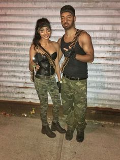 GI Joe & GI Jane couple costumes perfect for Halloween! Hot Costumes, Diy Fantasia, Halloween Couple Costumes, Gi Jane, Halloween Couples, Costumes For Couples, Halloween Costumes College Girls