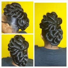 Getting this hair do Friday! Double rope bun! Double Braids Into Bun, Braided Double Buns Black Women, Double Braid Bun Tutorial, Double French Roll Hairstyle, French Braid Buns Double, Faux Bun, Donut Bun Hairstyles, Goddess Braid Styles, Hair Donut