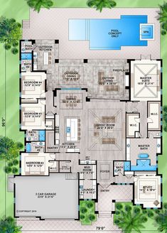 the floor plan for this house is very large and has lots of room to put in it