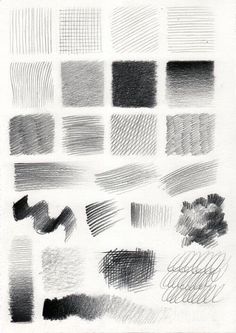 the different shades of gray are shown in this drawing