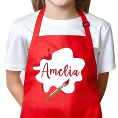 PRICES MAY VARY. Personalized Kids Apron with custom name: Add a special touch to your child's painting and crafting adventures with their custom name beautifully printed on the apron. Adjustable Size: Our kids art aprons measure approximately 18 x 24 inches, making them suitable for children ages 3 to 13, ensuring a perfect fit as they grow. Unisex Toddler Custom Painting Apron: Designed for both boys and girls, our apron is a versatile and stylish addition to any young chef's artistic attire. Kids Apron Decorating, Art Aprons, Personalized Kids Apron, Unique Aprons, Branded Aprons, Personalized Apron, Painting Apron, Artist Apron, Toddler Boy Gifts