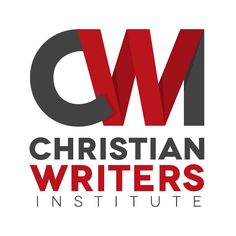 the christian writer's institute logo is shown in red and black, on a white background