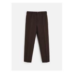 Slim fit pants made of Italian wool fabric. Front pleats at waist. Front and back welt pockets. Front zip and button closure. Origins special collection. Joggers Shoes, Pleated Trousers, Anorak Jacket, Leather Shirt, Slim Fit Trousers, Suit Pants, Pleated Pants, Wool Suit, Slim Fit Pants