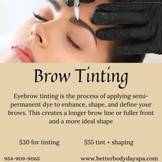 Eyebrow Tint Benefits, Brow Wax And Tint Before And After, Brow Waxing Tips, Brow Tint Aftercare, Brow Tint Aesthetic, Microblading Aesthetic, Brows Tinting, Brow Content