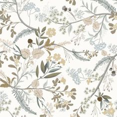 an image of a floral wallpaper pattern